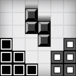 俄罗斯方块黑白版小游戏